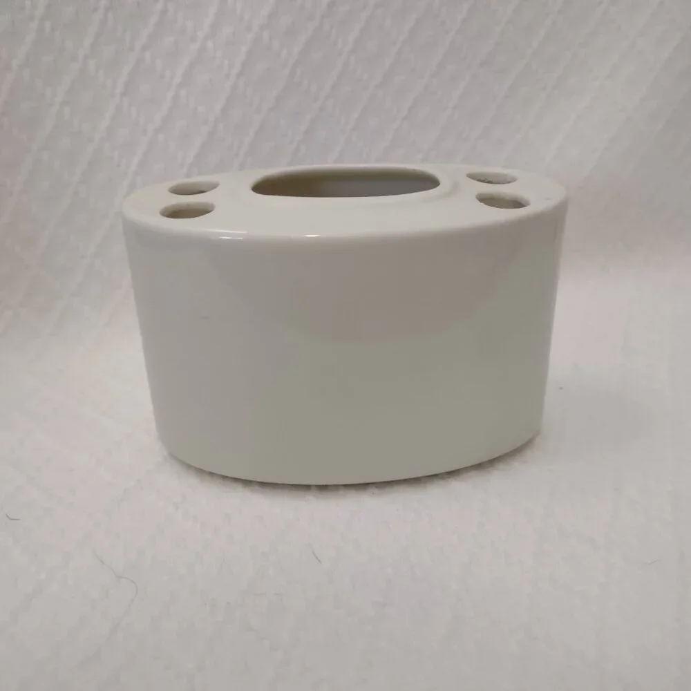 Vintage Toothbrush Holder 4 Hole Toothpaste Slot Bathroom Organizer